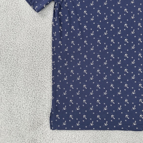 Polo Ralph Lauren Polo Men Medium Blue Anchors Nautical Embroidered‎ R67 - Picture 10 of 16